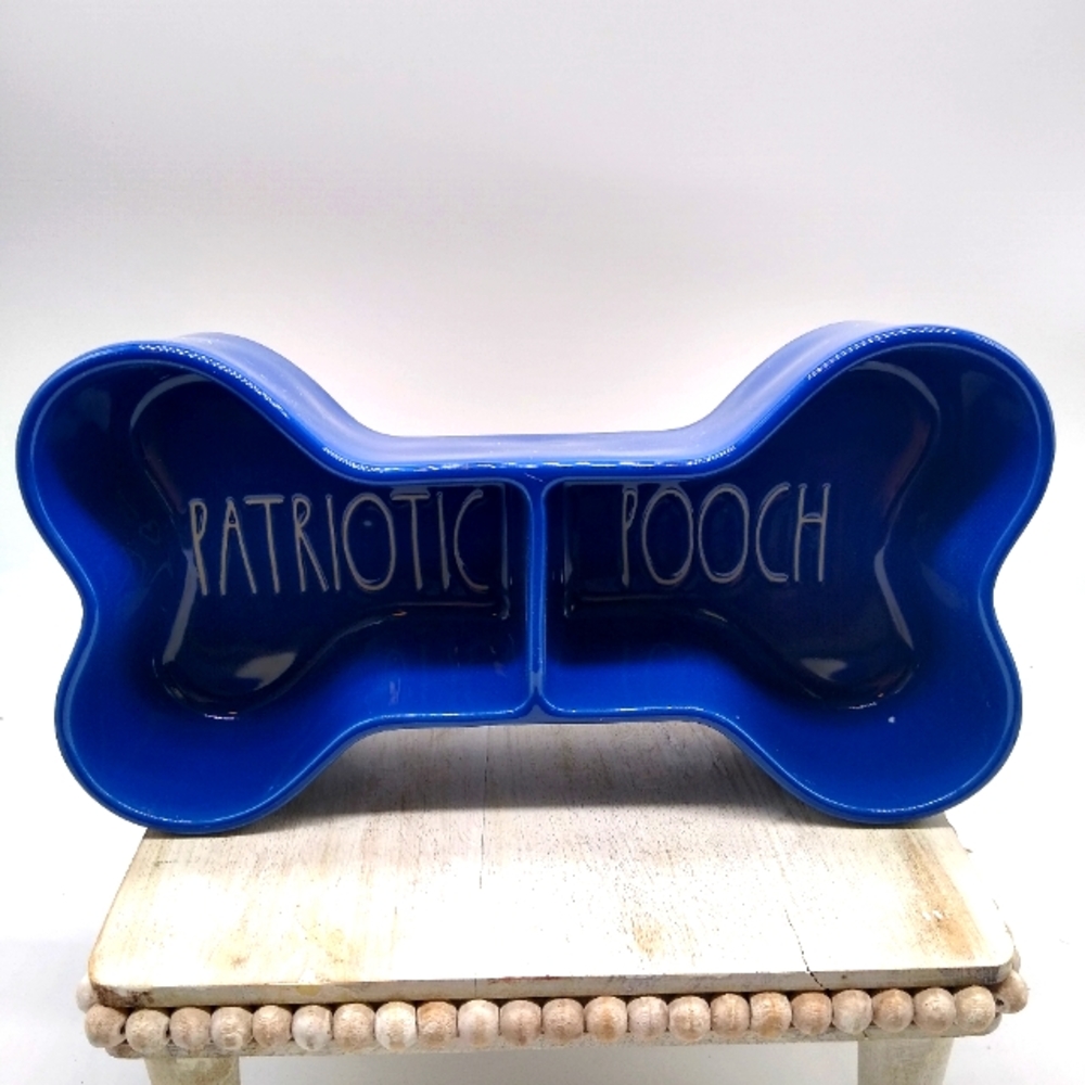 Rae Dunn Patriotic Pooch Bone Shaped Dish🇺🇲